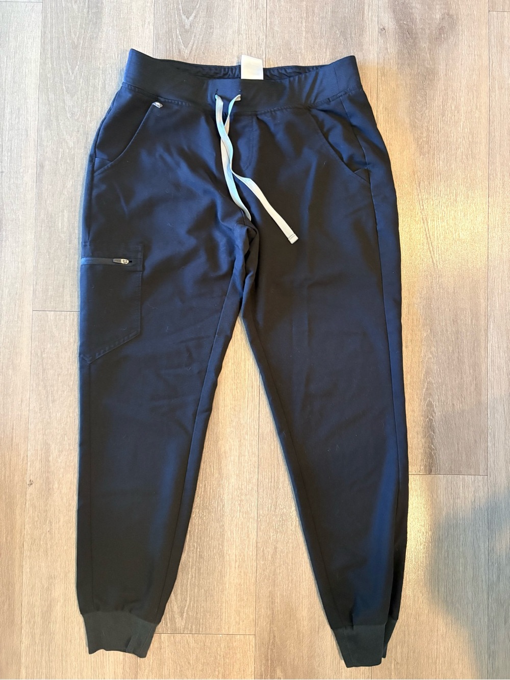 Figs Women's Black Jogger with Contrast Drawstring SMALL